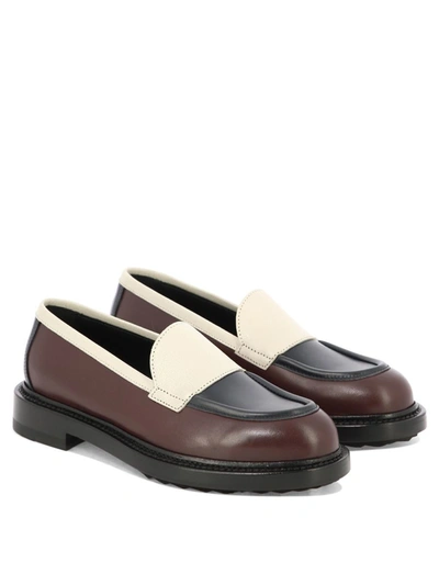 Shop Pierre Hardy "john" Loafers In Brown