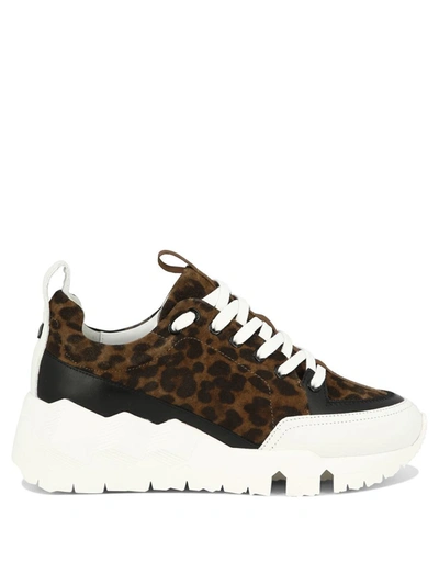 Shop Pierre Hardy "street Life" Sneakers In Brown