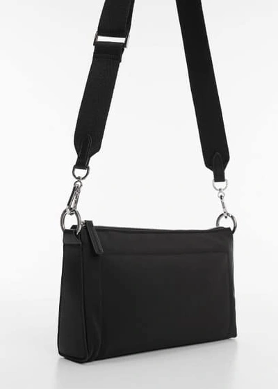 Shop Mango Shoulder Bag With Short Handle Black