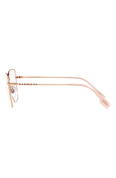 Shop Burberry Bea 55mm Cat Eye Optical Glasses In Rose Gold