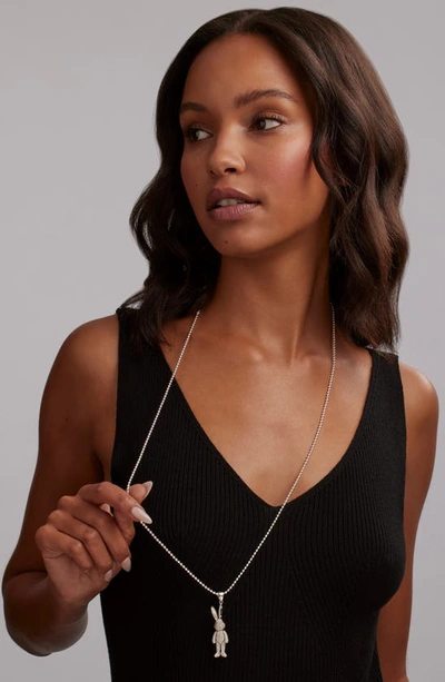 Lagos Rare Wonder Rabbit Pendant Necklace In Silver