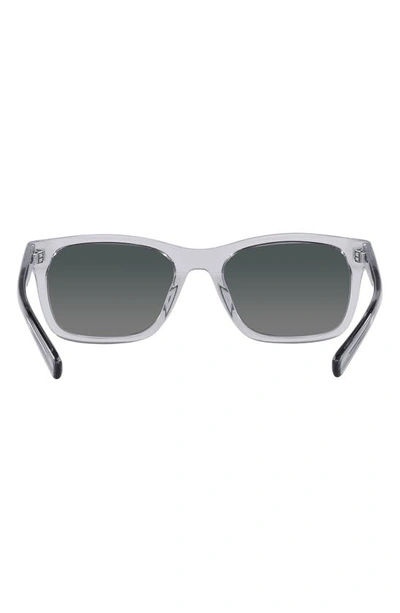 Costa Del Mar Tybee 55mm Gradient Polarized Rectangle Sunglasses In Crystal