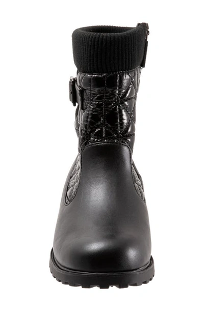 Shop Trotters Berry 2.0 Weatherproof Faux Fur Boot In Black/ Black