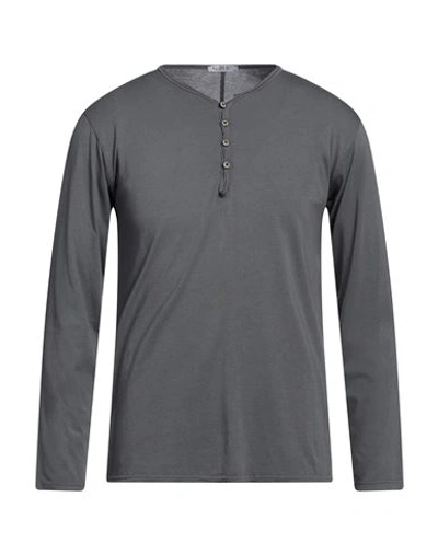 Shop L.b.k. L. B.k. Man T-shirt Lead Size S Cotton, Modal In Grey