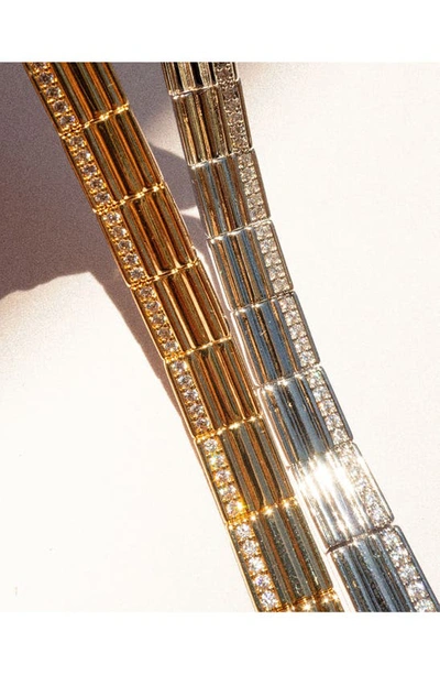Shop Luv Aj The Cruz Crystal Link Bracelet In Gold