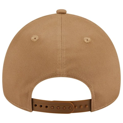 Shop New Era Khaki Cleveland Guardians A-frame 9forty Adjustable Hat