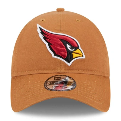 Shop New Era Brown Arizona Cardinals  Main Core Classic 2.0 9twenty Adjustable Hat