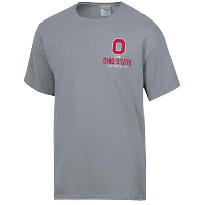 Shop Comfort Wash Graphite Ohio State Buckeyes Vintage Logo T-shirt