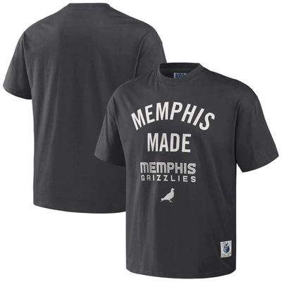 Shop Staple Nba X  Anthracite Memphis Grizzlies Heavyweight Oversized T-shirt