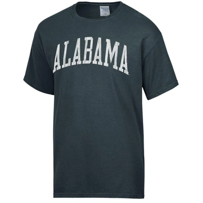 Shop Comfort Wash Charcoal Alabama Crimson Tide Vintage Arch 2-hit T-shirt
