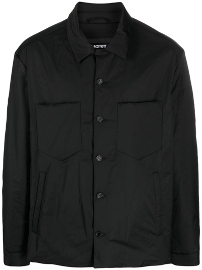 Shop Neil Barrett Black Patch-pockets Padded Shirt Jacket In Nero