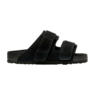 Shop Birkenstock X Tekla - Uji Exq Vl Cazador Shearling Sandals In Slate