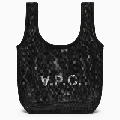 Shop Apc A.p.c. Black Mesh Handbag