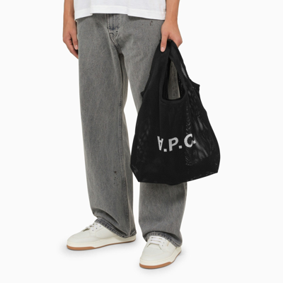 Shop Apc A.p.c. Black Mesh Handbag