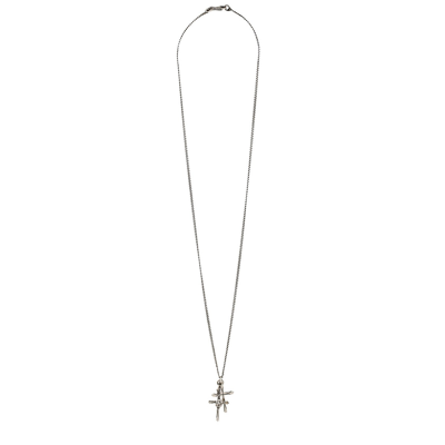 Shop Emanuele Bicocchi Cross Necklace In Silver