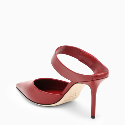 Shop Jimmy Choo Nell Mule 85 Cranberry Red