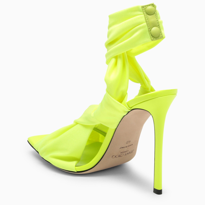 Shop Jimmy Choo Neoma 11 Neon Yellow Sandal