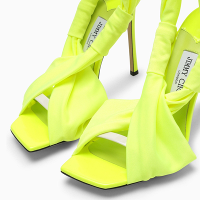 Shop Jimmy Choo Neoma 11 Neon Yellow Sandal