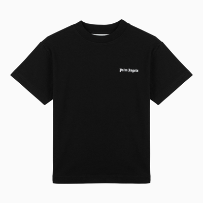 Shop Palm Angels Classic Black Crewneck T Shirt