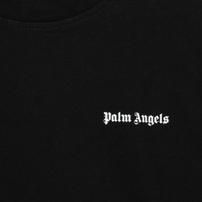 Shop Palm Angels Classic Black Crewneck T Shirt