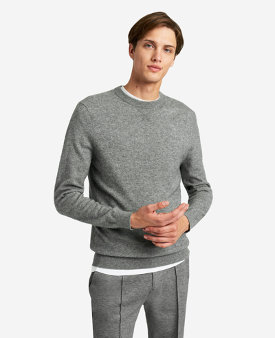 Shop Kenneth Cole Site Exclusive! Crew Neck Cashmere Sweater In Grey Heather
