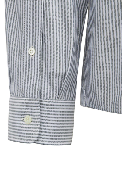Shop Brunello Cucinelli Striped Button-up Shirt
