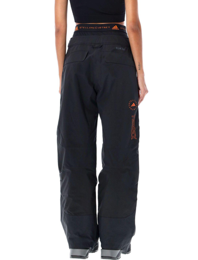 Shop Adidas By Stella Mccartney X Terrex Logo Embroidered High-waisted Trousers
