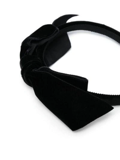 Shop Alessandra Rich Bow Detailed Slip-on Headband