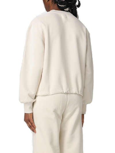 Shop Woolrich Ivy Crewneck Sweatshirt  In White