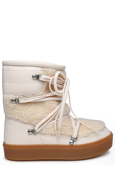 Shop Chiara Ferragni Cf Snow Boots  In Cream