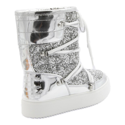 Shop Chiara Ferragni Cf Snow Boots  In Silver