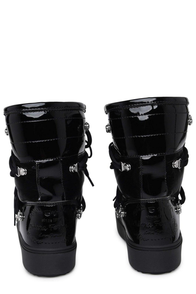 Shop Chiara Ferragni Cf Snow Boots  In Black