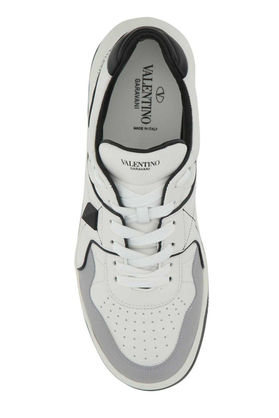 Shop Valentino Garavani One Stud Lace-up Sneakers