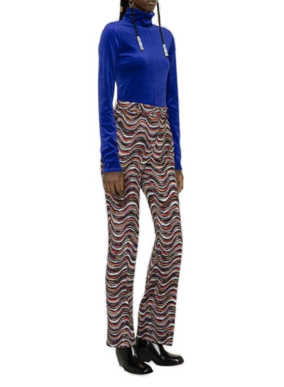 Shop Missoni Waves Straight Leg Trousers In Wf Multi