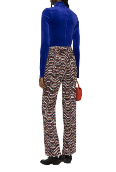 Shop Missoni Waves Straight Leg Trousers In Wf Multi