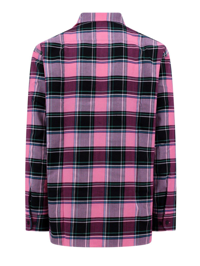 Givenchy Multicolour Pink Cotton And Virgin Wool Blend Check Shirt