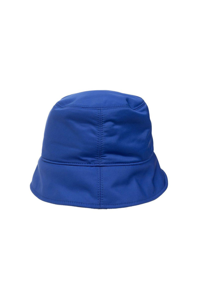 Shop Off-white Logo Embroidered Bucket Hat In Blu