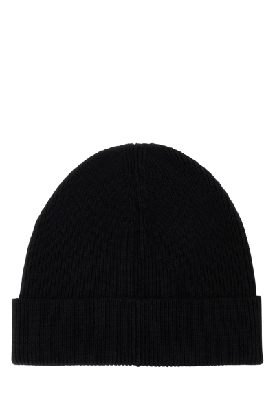 Shop Ambush Black Wool Beanie Hat In Tap Shoe Syrah