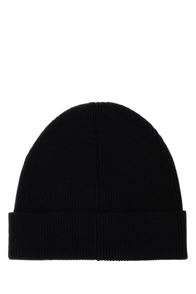 Ambush Foldable Ribbed Knit Wool Beanie In Tap Shoe Syrah
