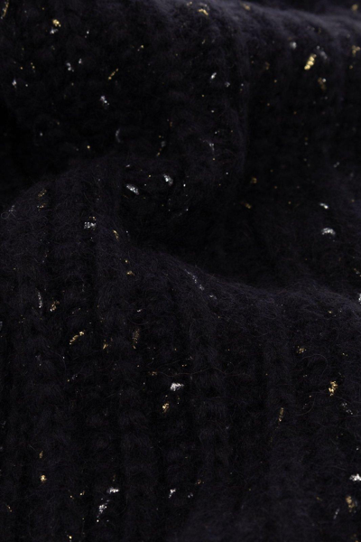 Shop Alanui Astral Fringed Scarf In Midnight B