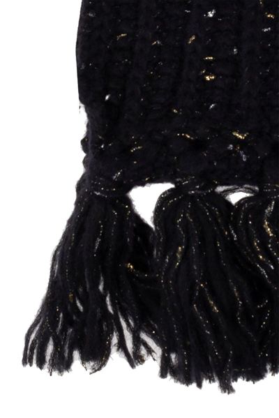 Shop Alanui Astral Fringed Scarf In Midnight B