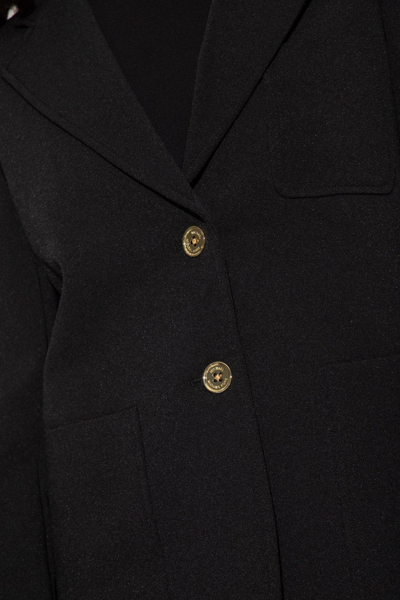 Shop Michael Kors Buttoned Blazer In Black