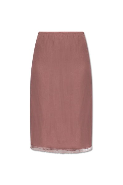 Shop Gucci Silk Skirt