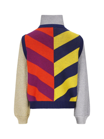 Shop Gucci Striped Jacquard Knitted Sweater