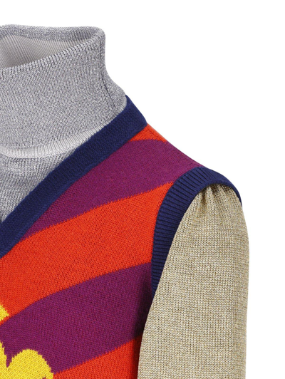 Shop Gucci Striped Jacquard Knitted Sweater