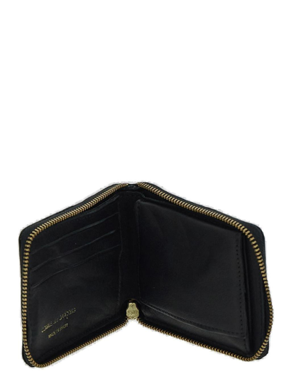 Shop Comme Des Garçons Rectangle-shape Zip-around Wallet In Black