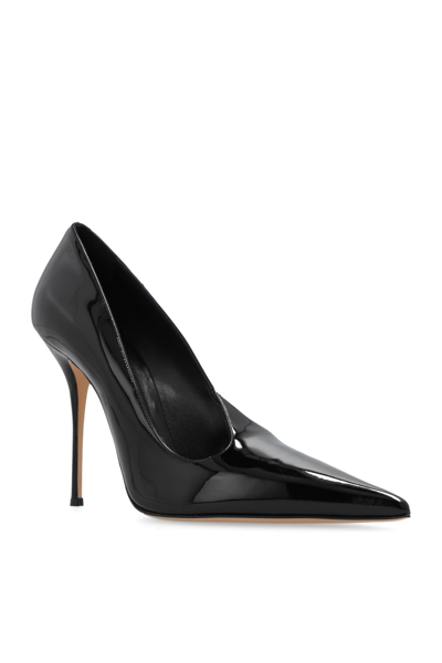 Shop Casadei Stiletto Pumps In Patent Leather In Black