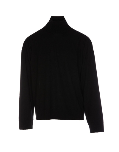 Shop Bottega Veneta Classic Wool Sweater In Black