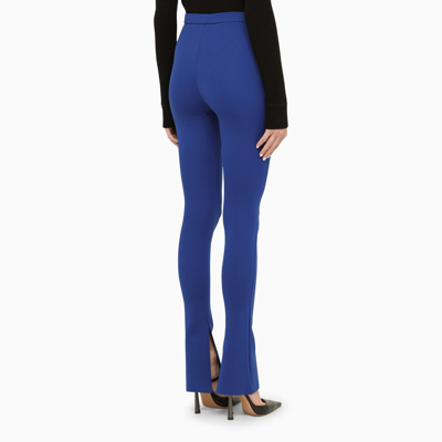 Shop Off-white Dark Blue Flared Trousers