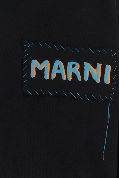 Shop Marni Black Cotton Sweatshirt
